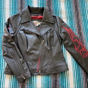 Harley-Davidson 3-Piece Leather Jacket and Skirt